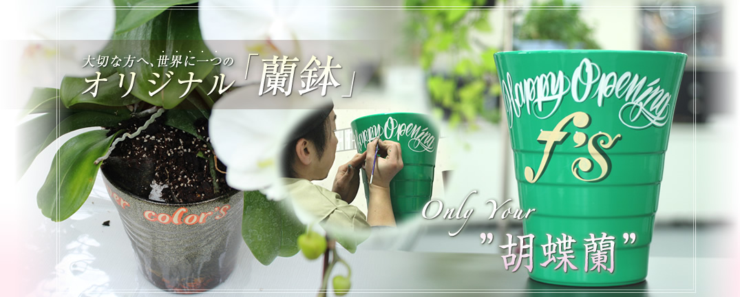 大切な方へ、世界に一つのオリジナル「蘭鉢」
